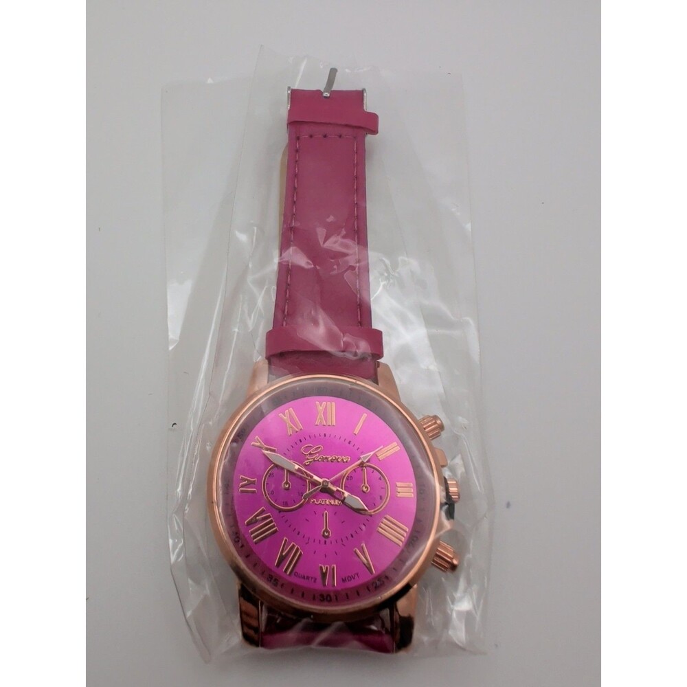Women's Dark Pink Women's Wristwatch Quartz Movement